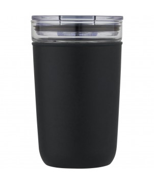 Gobelets et mugs - Gobelet en verre Bello de 420 ml avec paroi extérieure en plastique recyclé | PRINTECOM