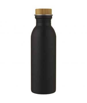 Bouteille de sport personnalisée inox bambou 650 ml Kalix Gourdes de sport publicitaire