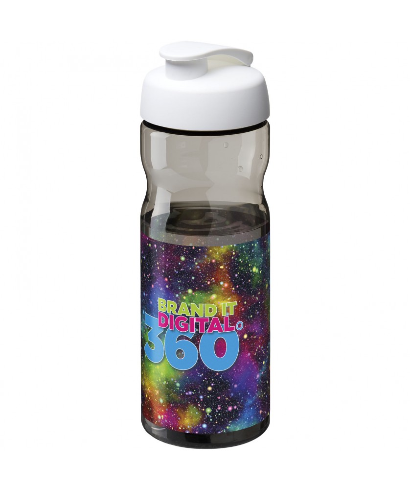 Gourdes de sport - Bouteille de sport H2O Active® Base Tritan™ de 650 ml à couvercle à clapet | PRINTECOM