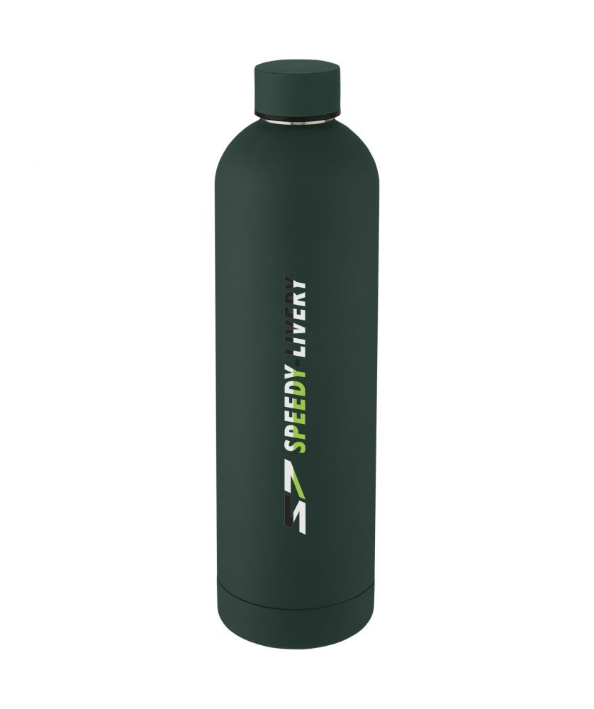 Bouteille isotherme personnalisée inox 1 L Spring Bouteilles isothermes publicitaire