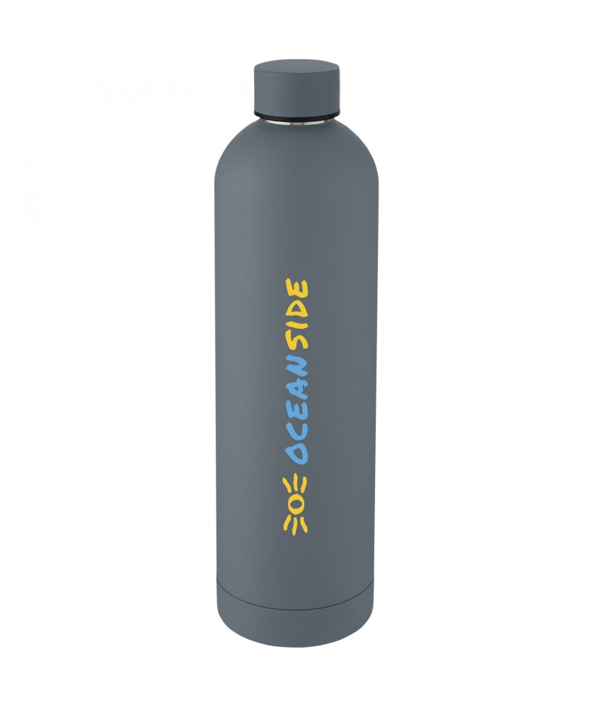 Bouteilles isothermes - Bouteille isotherme Spring de 1 L avec isolation par le vide et couche de cuivre | PRINTECOM