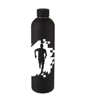 Bouteille isotherme personnalisée inox 1 L Spring Bouteilles isothermes publicitaire