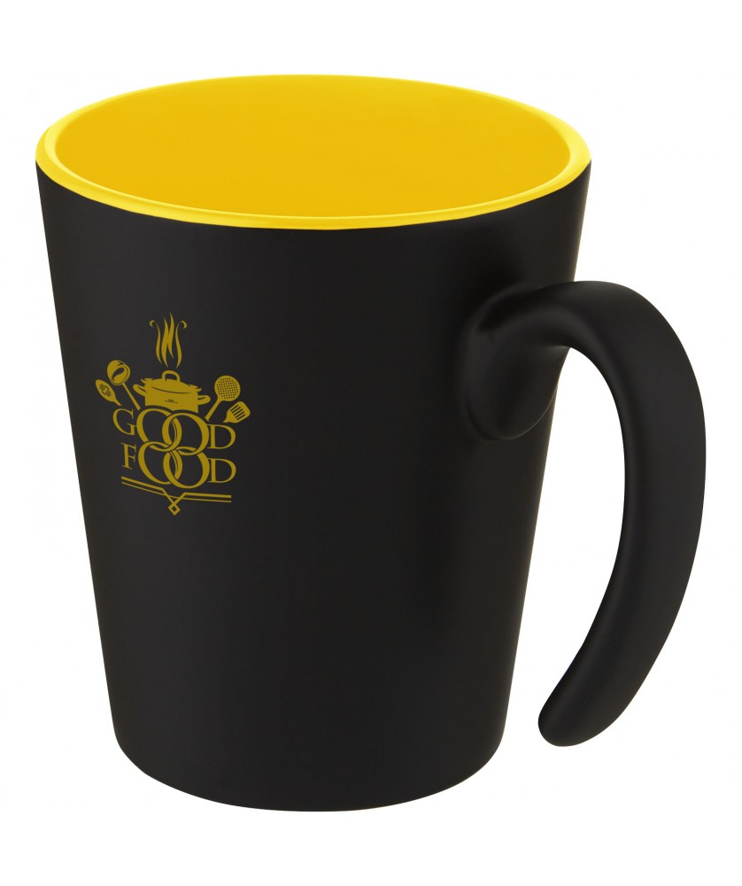 Gobelets et mugs - Mug en céramique Oli 360 ml avec anse | PRINTECOM