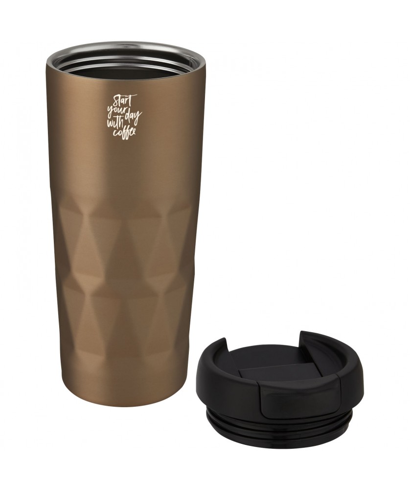 Mugs isothermes - Gobelet Prism de 450 ml avec isolation par le vide et couche de cuivre | PRINTECOM