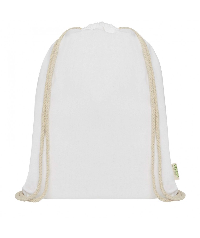Sacs à dos - Sac à dos avec cordon en coton organique Orissa 140 g/m² 5L | PRINTECOM