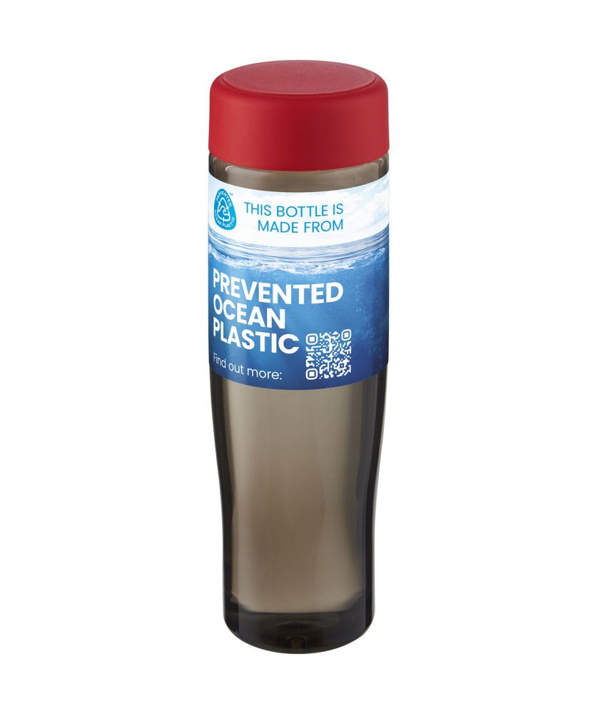 Bouteille d'eau personnalisée recyclée océan 700 ml H2O Active Eco Tempo vissé Bouteilles et gourdes publicitaire