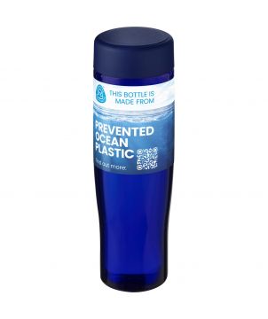 Bouteille d'eau personnalisée recyclée océan 700 ml H2O Active Eco Tempo vissé Bouteilles et gourdes publicitaire