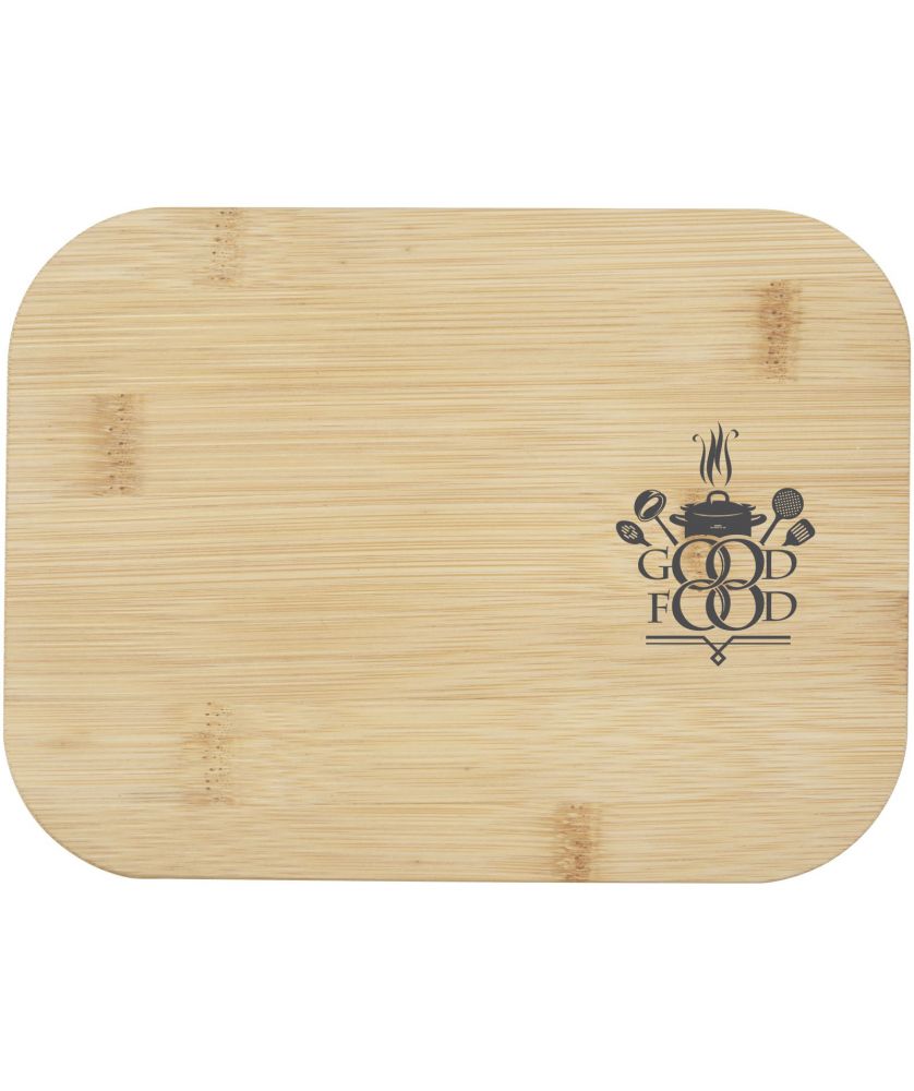 Boîte repas en verre avec couvercle bambou 1000 ml personnalisée Roby Vaisselle publicitaire