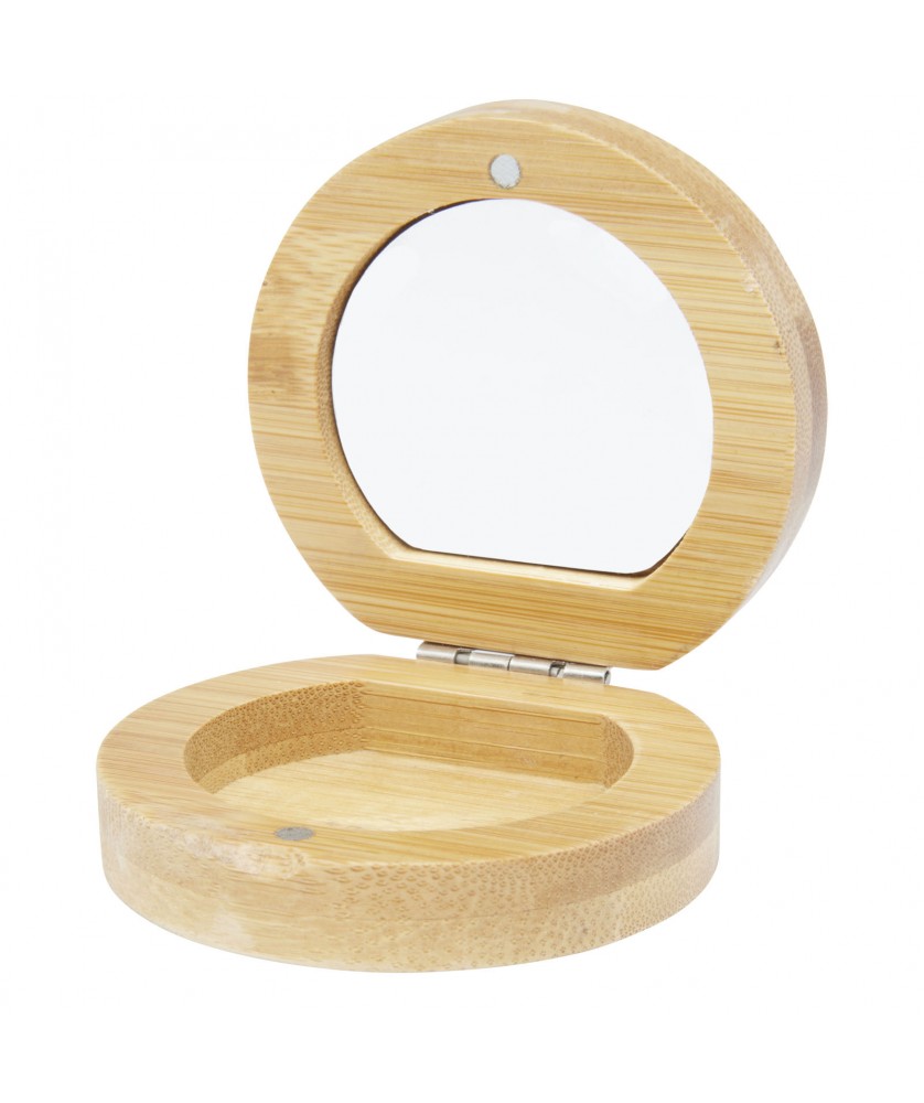 Objets de beauté - Miroir de poche Afrodit en bambou | PRINTECOM