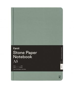 Carnet A5 ligné en papier de pierre à couverture rigide K'arst Carnets publicitaire