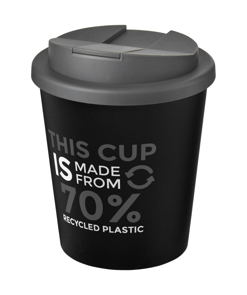 Gobelet espresso personnalisé recyclé anti-déversement 250 ml Americano® Eco Gobelets et mugs publicitaire