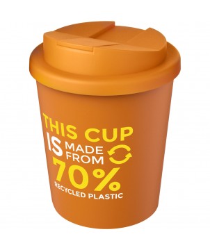 Gobelets et mugs - Gobelet recyclé Americano® Espresso Eco de 250 ml avec couvercle anti-déversement | PRINTECOM