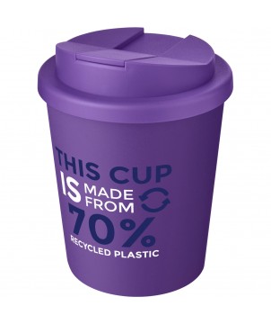 Gobelets et mugs - Gobelet recyclé Americano® Espresso Eco de 250 ml avec couvercle anti-déversement | PRINTECOM