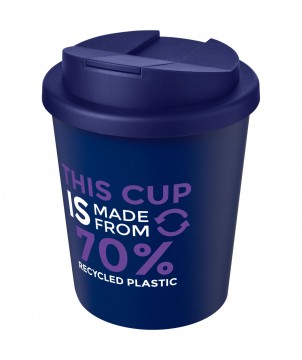 Gobelets et mugs - Gobelet recyclé Americano® Espresso Eco de 250 ml avec couvercle anti-déversement | PRINTECOM