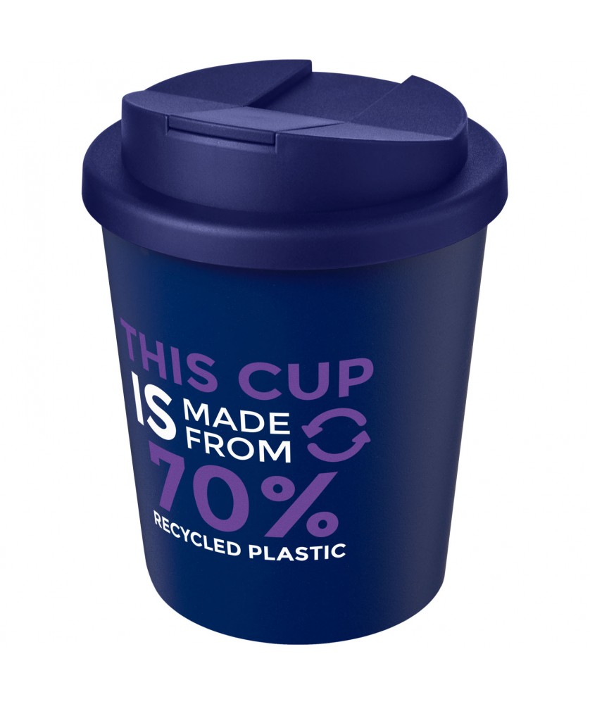 Gobelets et mugs - Gobelet recyclé Americano® Espresso Eco de 250 ml avec couvercle anti-déversement | PRINTECOM