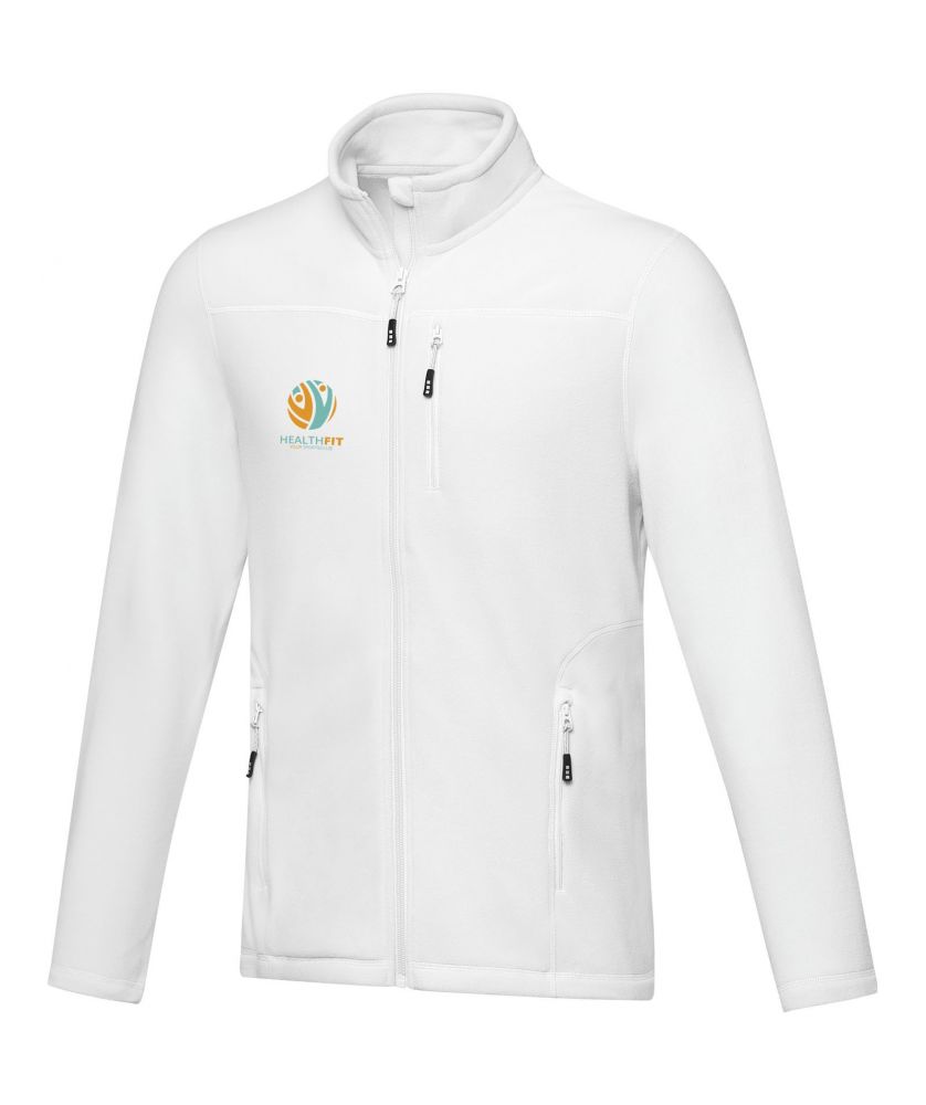 Veste polaire recyclée GRS homme personnalisée Amber Textiles mode publicitaire