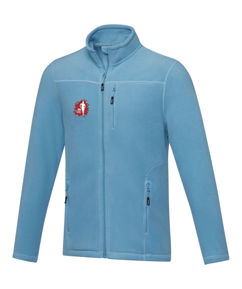 Veste polaire recyclée GRS homme personnalisée Amber