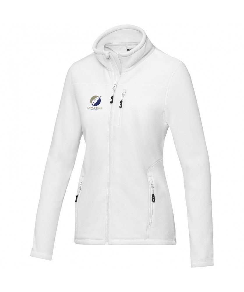 Textiles mode - Veste Amber pour femme en polaire entièrement zippée recyclée GRS | PRINTECOM
