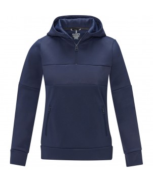 Textiles mode - Sweat à capuche anorak à demi zip Sayan pour femme | PRINTECOM