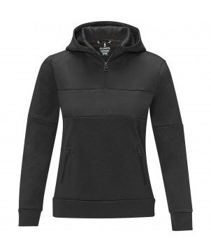 Textiles mode - Sweat à capuche anorak à demi zip Sayan pour femme | PRINTECOM