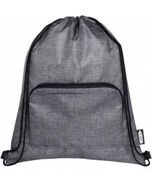 Sacs à dos - Sac pliable 7 L recyclé avec cordon de serrage Ash | PRINTECOM
