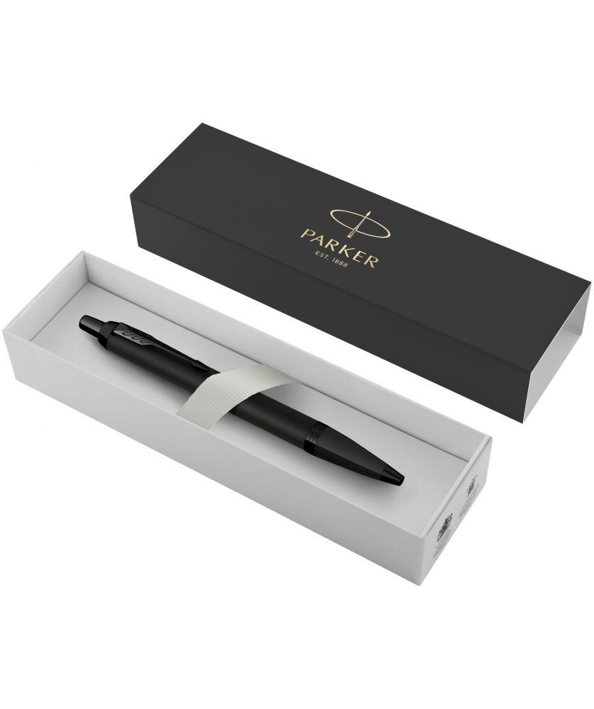 Stylo bille achromatique mat Parker IM (encre bleue) Stylos publicitaire