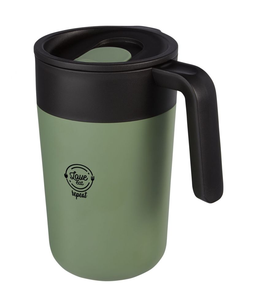 Tasse personnalisée recyclée double paroi 400 ml Nordia Gobelets et mugs publicitaire