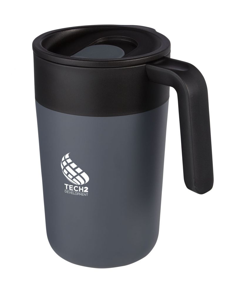Tasse personnalisée recyclée double paroi 400 ml Nordia Gobelets et mugs publicitaire