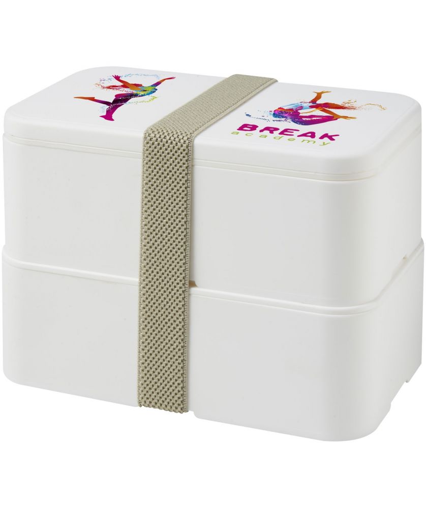 Lunch box 700+700 ml deux compartiments personnalisée MIYO