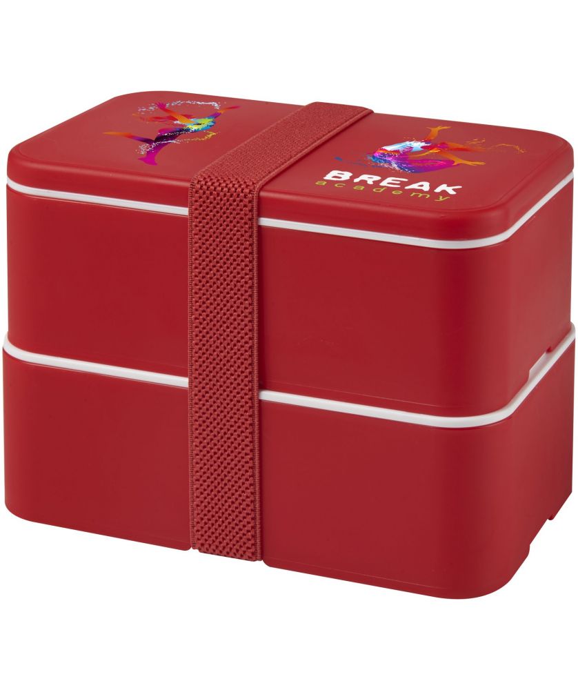 Lunch box 700+700 ml deux compartiments personnalisée MIYO Vaisselle publicitaire