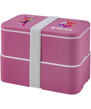 Lunch box 700+700 ml deux compartiments personnalisée MIYO