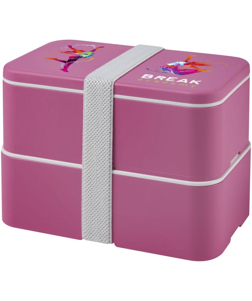 Lunch box 700+700 ml deux compartiments personnalisée MIYO