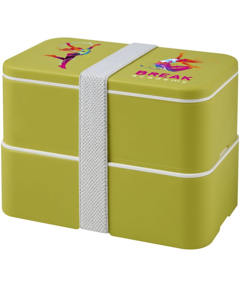 Lunch box 700+700 ml deux compartiments personnalisée MIYO