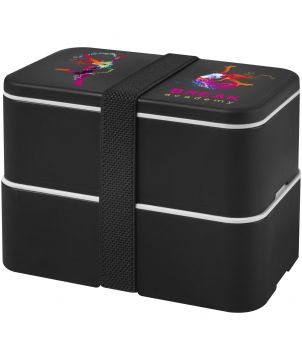Lunch box 700+700 ml deux compartiments personnalisée MIYO Vaisselle publicitaire