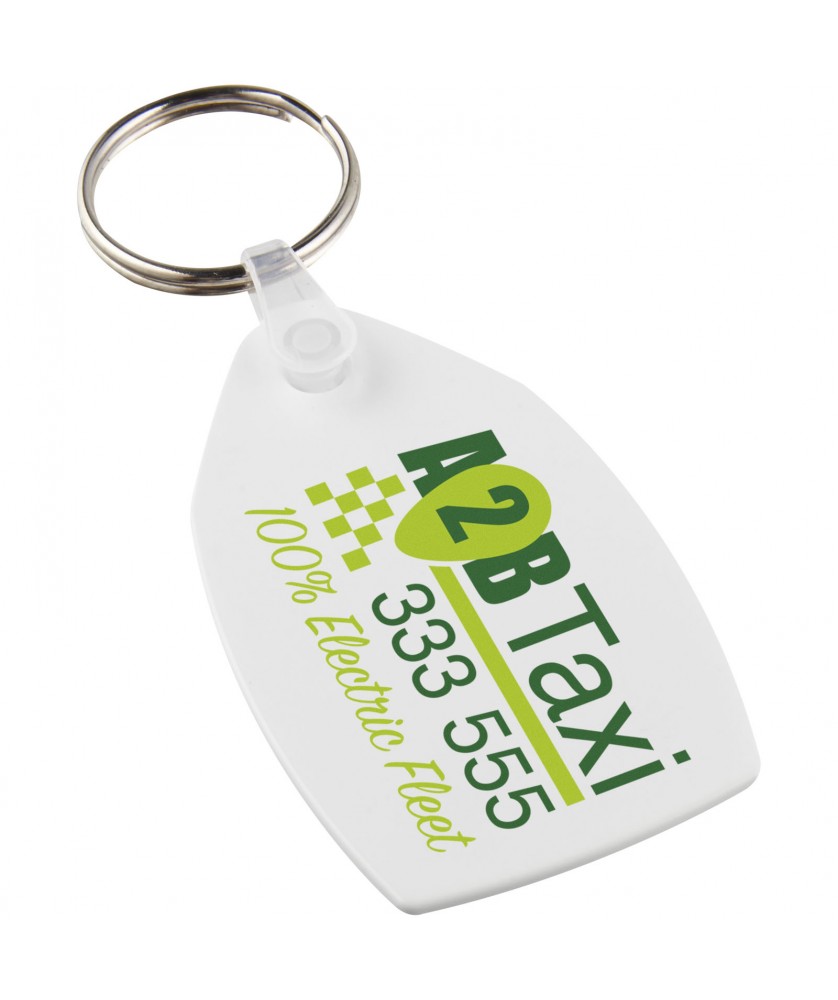 Porte-clés - Porte-clés recyclé Tait rectangulaire | PRINTECOM