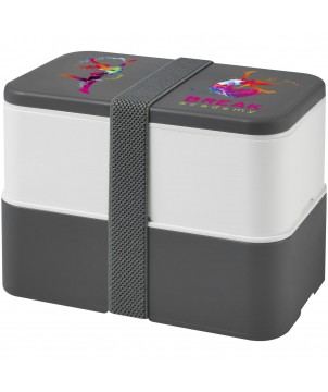 Vaisselle - Lunch box MIYO 700+700 ml à deux blocs | PRINTECOM