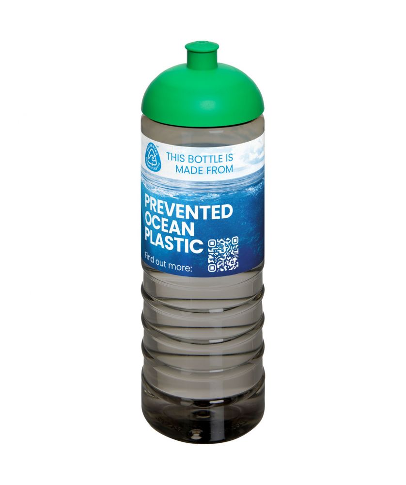 Bouteille de sport personnalisée recyclée océan 750 ml H2O Active Eco Treble dôme Gourdes de sport publicitaire