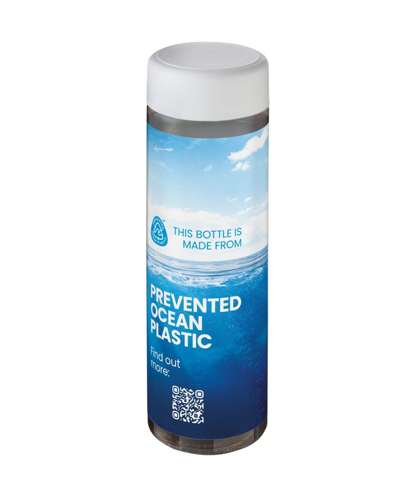 Bouteille d'eau personnalisée recyclée océan 850 ml H2O Active Eco Vibe vissé