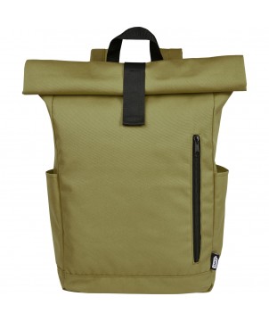 Sacs à dos - Sac à dos Byron de 18 L en RPET GRS 15,6" avec dessus enroulable | PRINTECOM