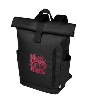 Sacs à dos - Sac à dos Byron de 18 L en RPET GRS 15,6" avec dessus enroulable | PRINTECOM