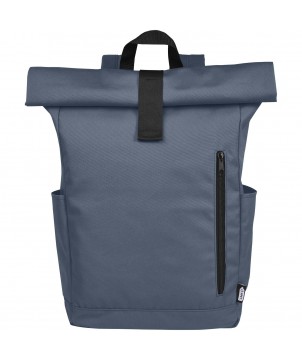 Sacs à dos - Sac à dos Byron de 18 L en RPET GRS 15,6" avec dessus enroulable | PRINTECOM