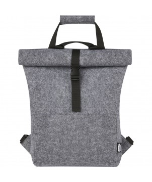 Sacoches - Sacoche de vélo avec dessus enroulable Felta de 13 L en feutre recyclé certifié GRS | PRINTECOM