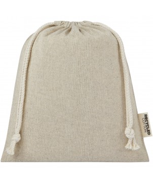 Sacs à dos - Sac cadeau moyen Pheebs en coton recyclé GRS 150 g/m² de 1,5 L | PRINTECOM
