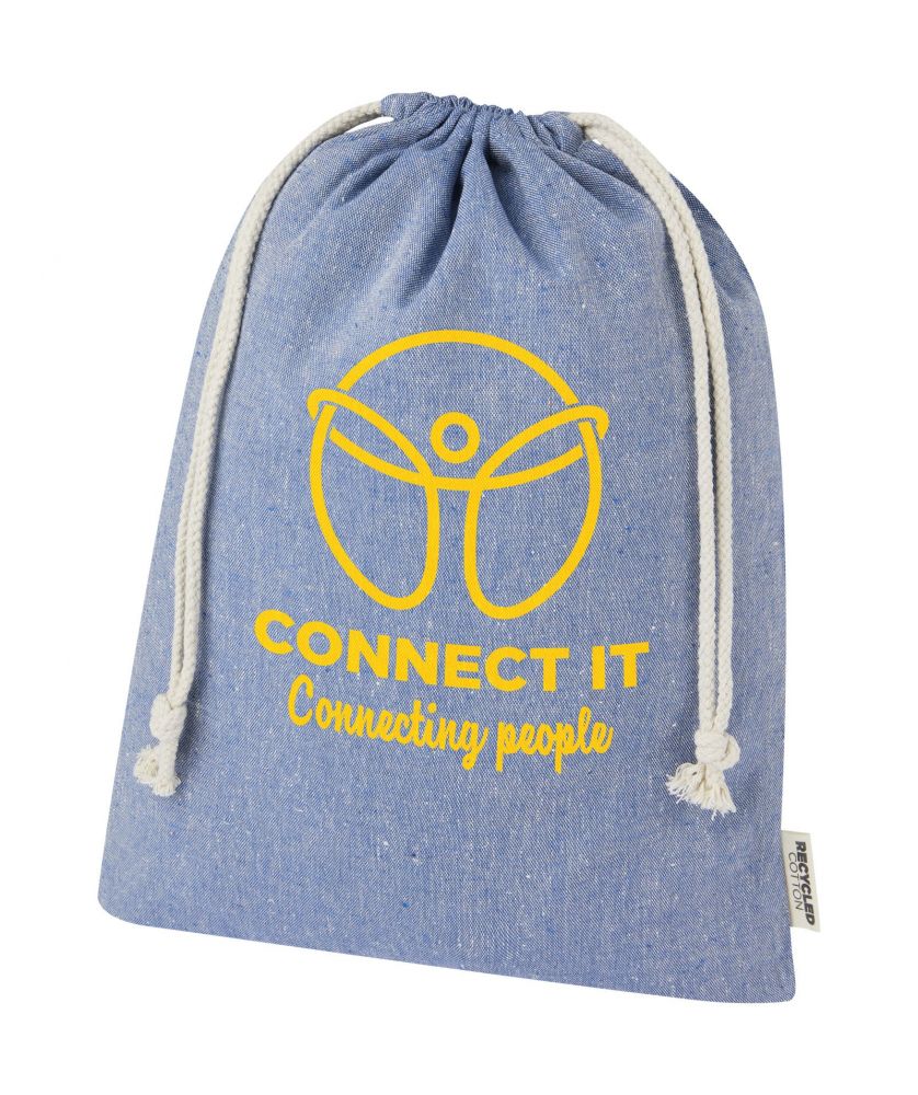 Grand sac cadeau coton recyclé GRS personnalisé 4 L Pheebs