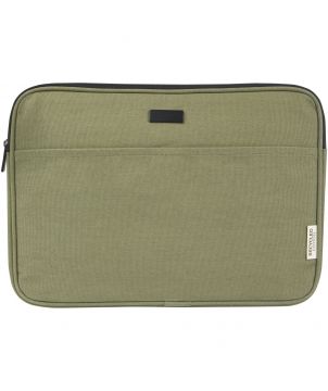 Housse pour ordinateur 14 pouces en toile recyclée GRS personnalisée Joey Accessoires informatiques publicitaire