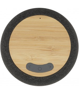 Audio et Vidéo - Haut-parleur Bluetooth® et tapis de charge sans fil Ecofiber en bamboo/RPET | PRINTECOM