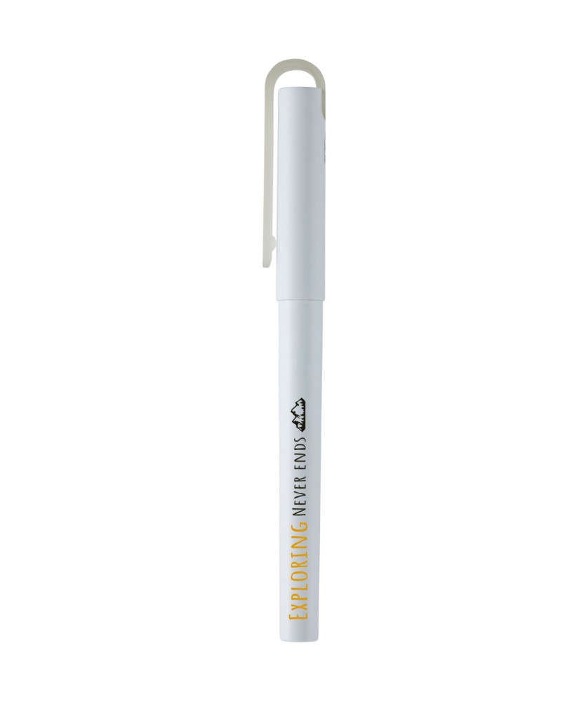 Stylos - Stylo roller Mauna avec gel en PET recyclé (encre noire) | PRINTECOM