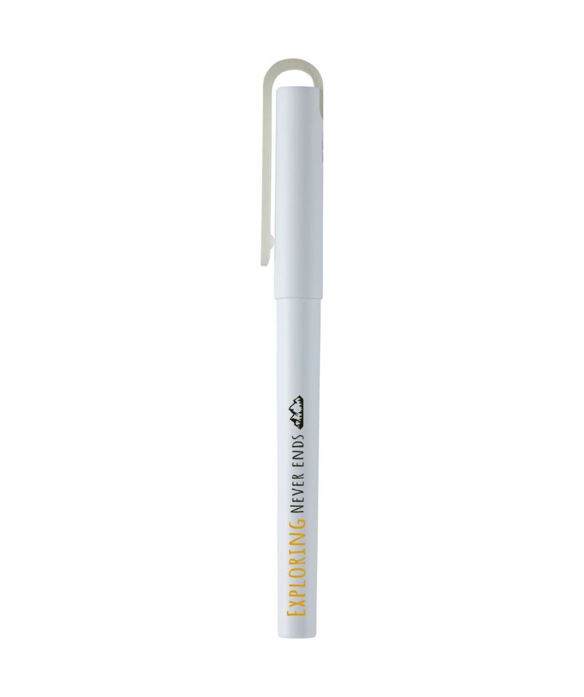 Stylo roller Mauna en PET recyclé personnalisé (encre noire) Stylos publicitaire