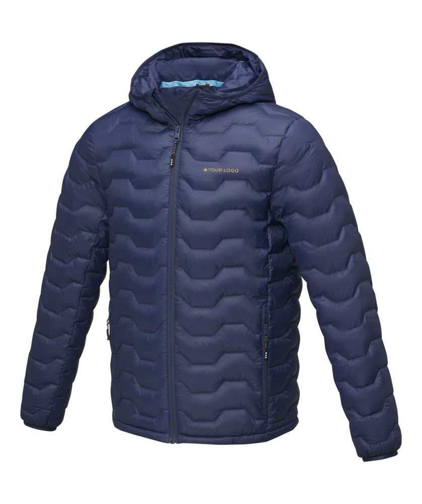 Veste isotherme recyclée GRS homme personnalisée Petalite Textiles mode publicitaire