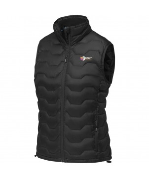 Textiles mode - Bodywarmer duvet isotherme Epidote recyclé certifié GRS pour femme | PRINTECOM